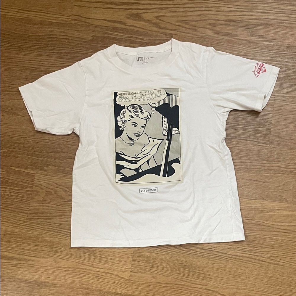 Uniqlo Roy Lichtenstein Girl At The Piano Graphic Tee